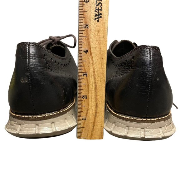 Cole Haan Zerogrand.os Dark Brown Full Brogue Wingtip Oxford Shoes Mens Size 12M - Picture 10 of 12